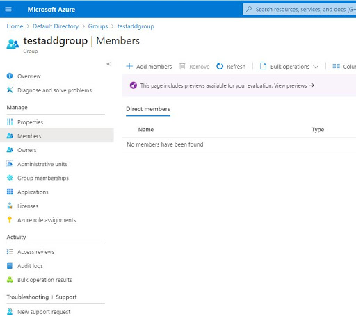 Azure Active Directory Group - Create Basic Group And Add Member